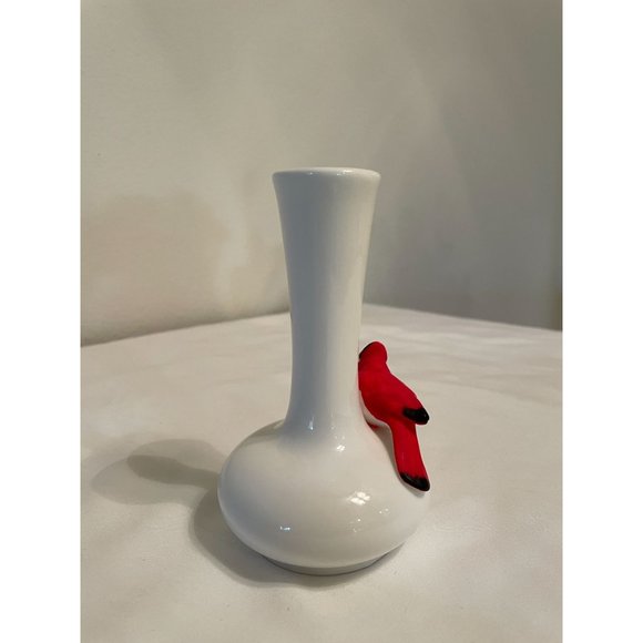Cardinal Holiday Bud Vase - Vintage - Picture 4 of 6